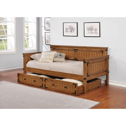  Coaster Furniture Oakdale 300675 Wood Twin Daybed - Rustic Honey IMAGE 2