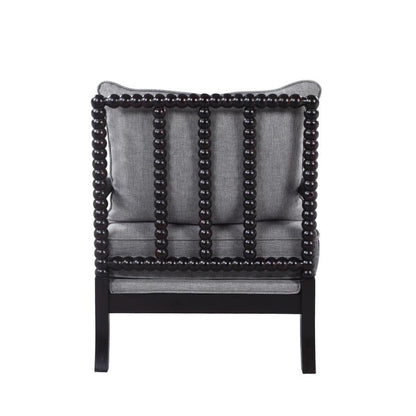 Coaster Furniture Blanchett 903824 Upholstered Bobbin Accent Chair - Grey and Black IMAGE 4