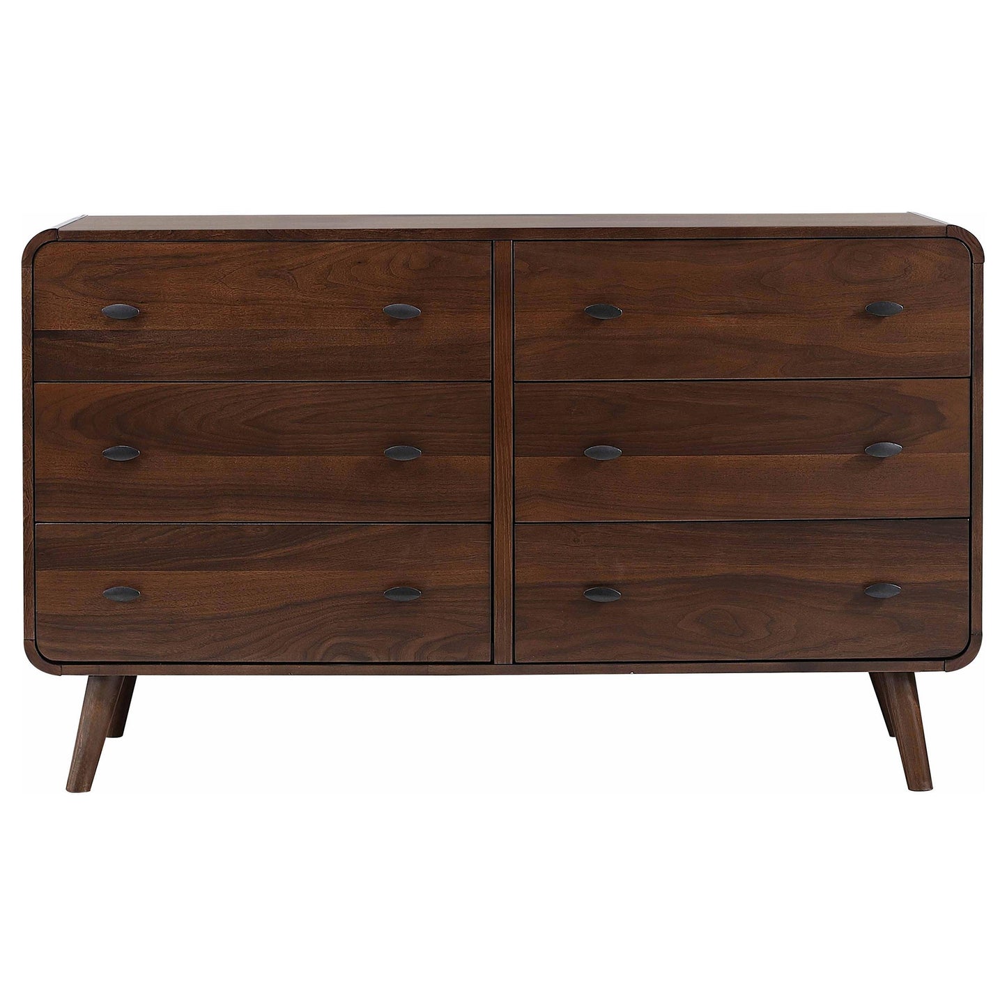 Coaster Furniture Robyn 205133 6-Drawer Bedroom Dresser - Dark Walnut IMAGE 2