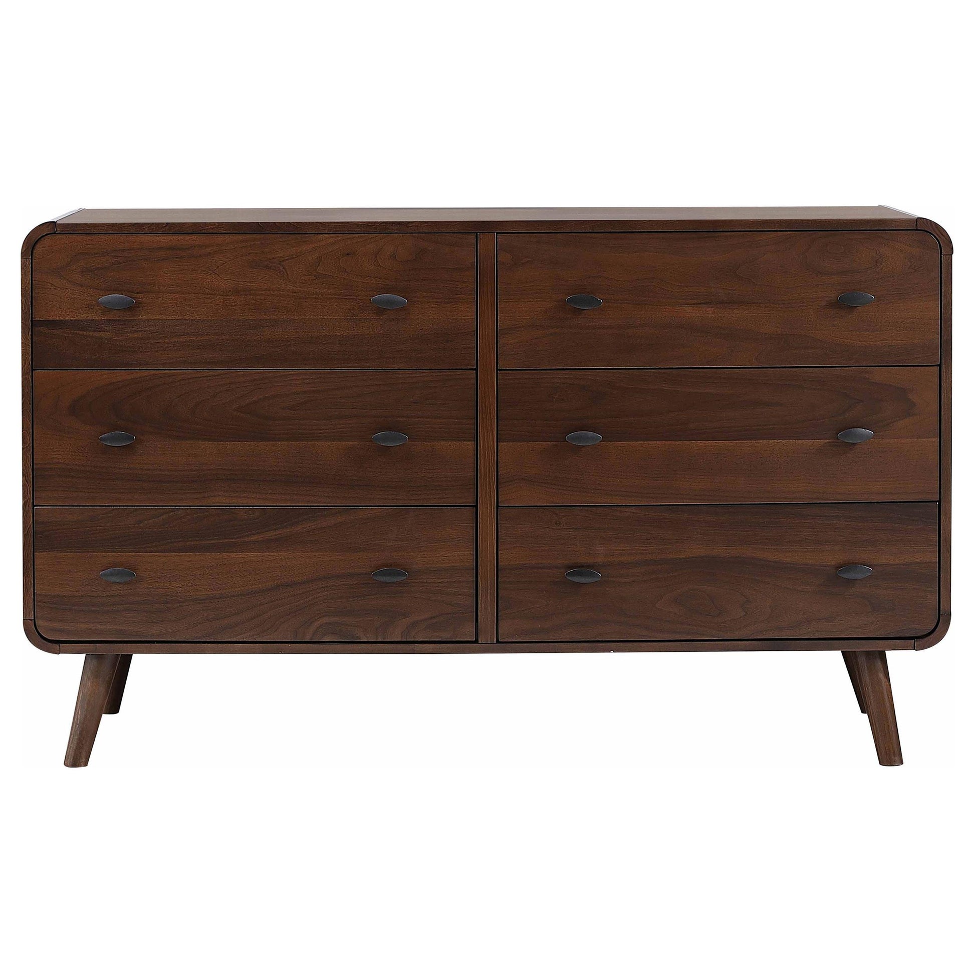 Coaster Furniture Robyn 205133 6-Drawer Bedroom Dresser - Dark Walnut IMAGE 2