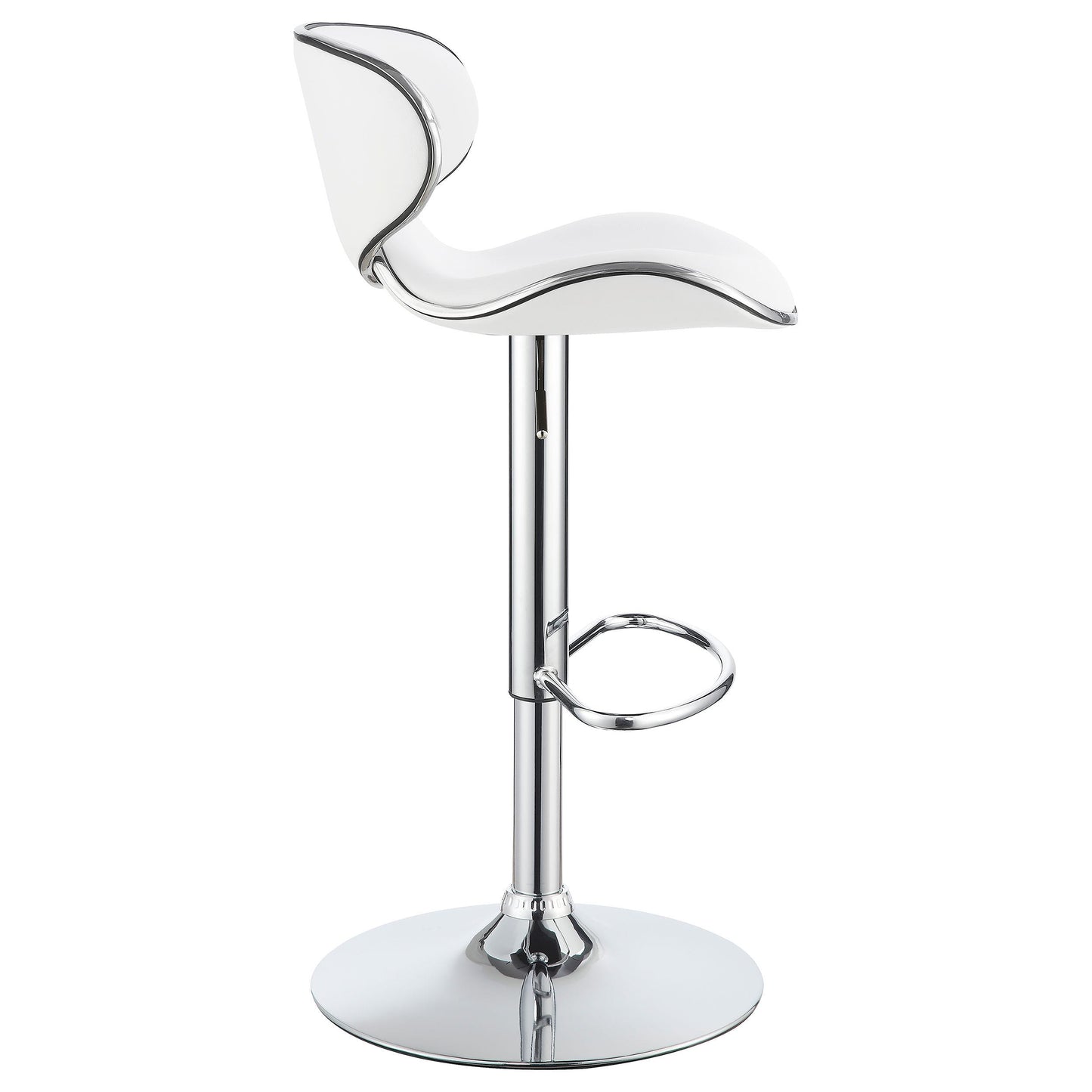 Coaster Furniture Edenton 120389 Upholstered Adjustable Bar Stool - White (Set of 2) IMAGE 7