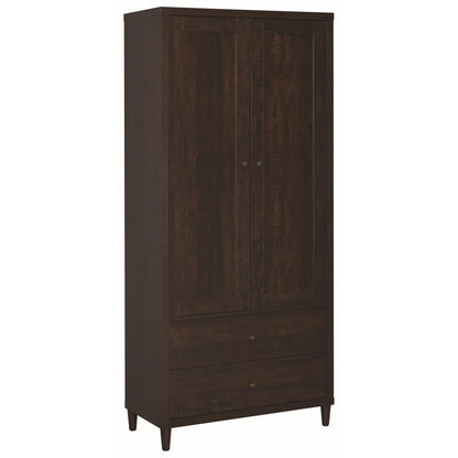 Coaster Furniture Wadeline 950724 2-door Tall Accent Storage Cabinet - Rustic Tobacco IMAGE 1