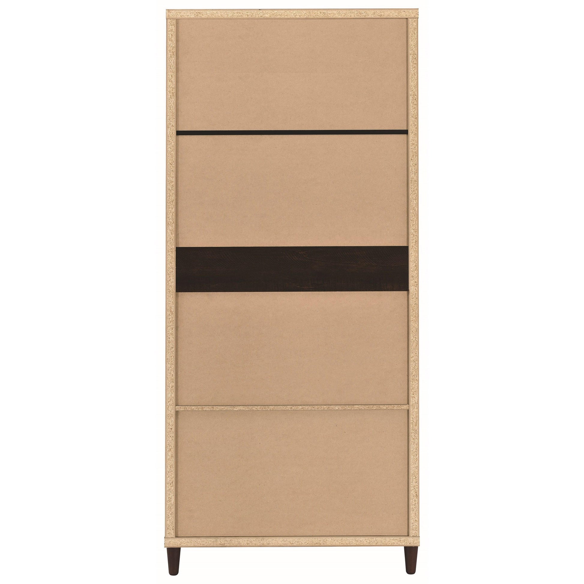 Coaster Furniture Wadeline 950724 2-door Tall Accent Storage Cabinet - Rustic Tobacco IMAGE 4