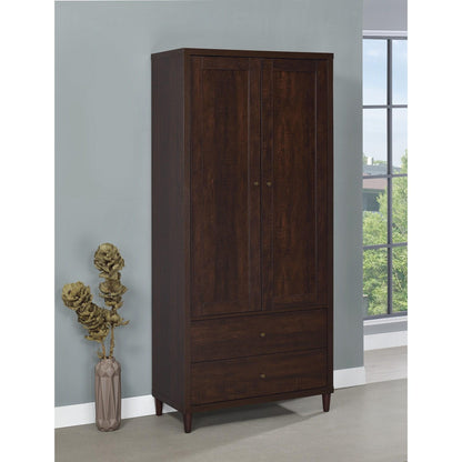 Coaster Furniture Wadeline 950724 2-door Tall Accent Storage Cabinet - Rustic Tobacco IMAGE 5