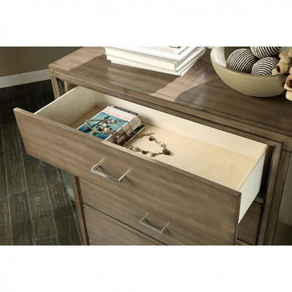  Furniture of America Enrico 5-Drawer Chest CM7068GY-C IMAGE 2
