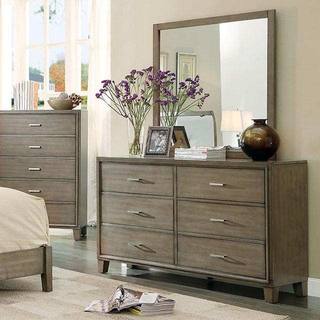  Furniture of America Enrico 6-Drawer Dresser CM7068GY-D IMAGE 2