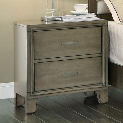  Furniture of America Enrico 2-Drawer Nightstand CM7068GY-N IMAGE 1