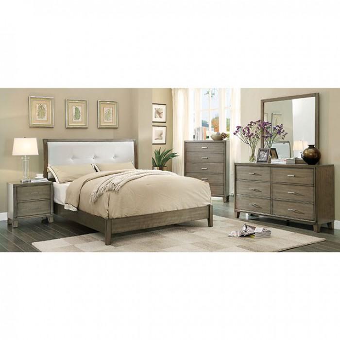  Furniture of America Enrico 2-Drawer Nightstand CM7068GY-N IMAGE 2
