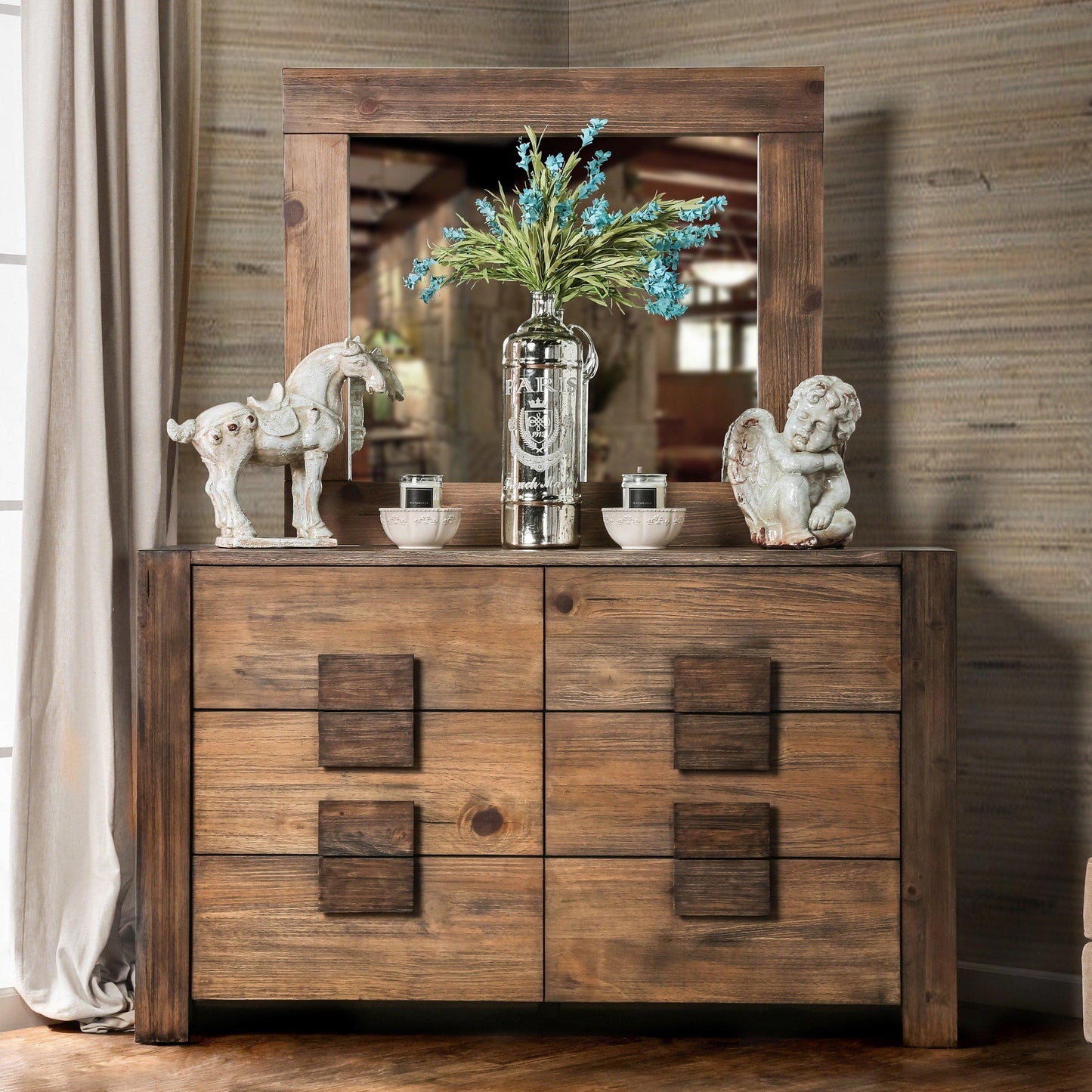  Furniture of America Janeiro 6-Drawer Dresser CM7628D IMAGE 2