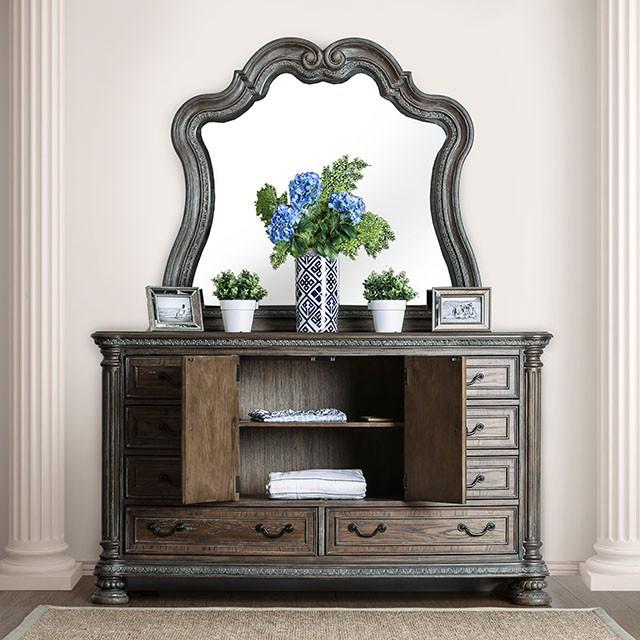  Furniture of America Ariadne Dresser Mirror CM7662M IMAGE 2