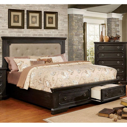  Furniture of America Roisin Queen Panel Bed with storage CM7578Q-BED IMAGE 2