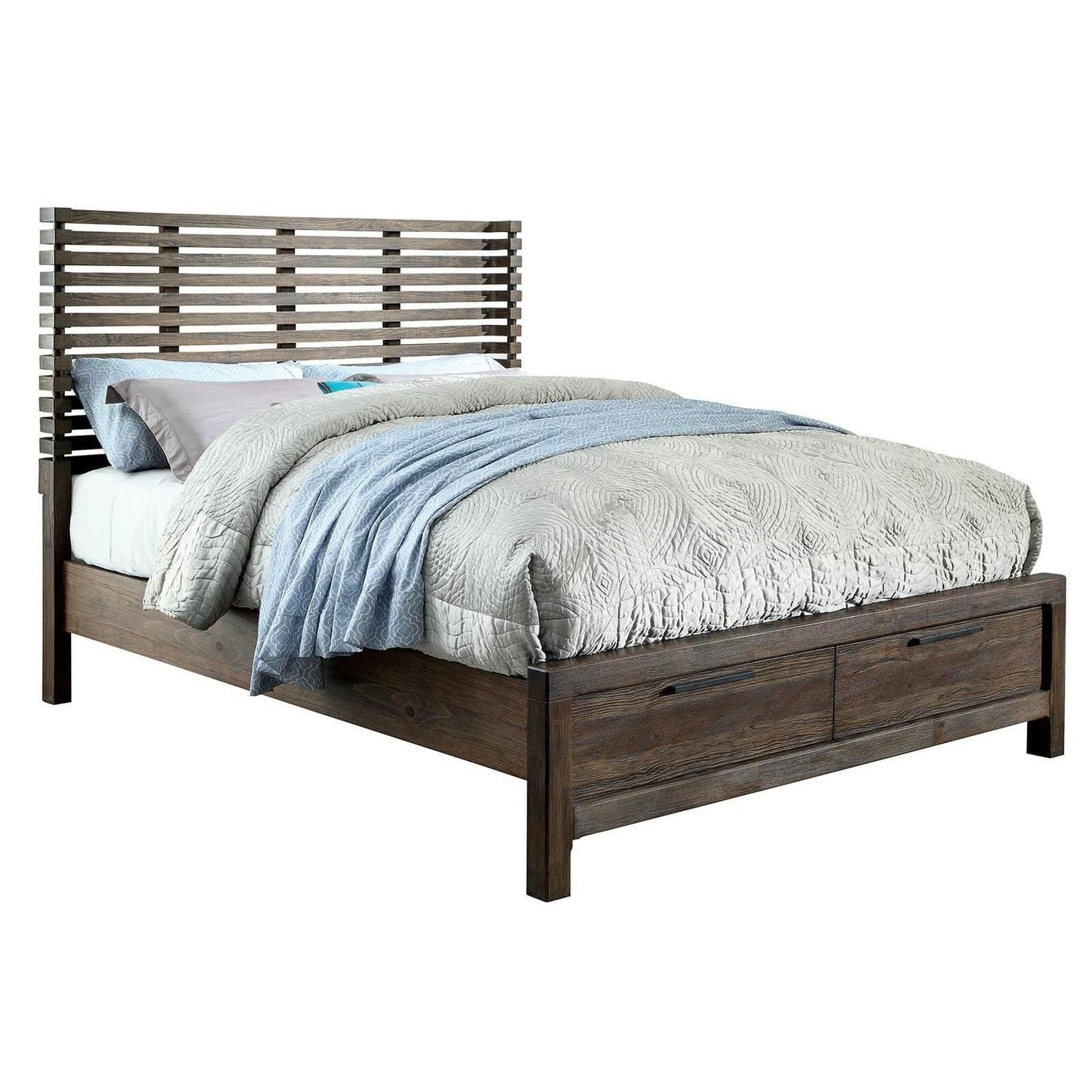  Furniture of America Hankinson Queen Storage Bed CM7576DR-Q-BED IMAGE 1