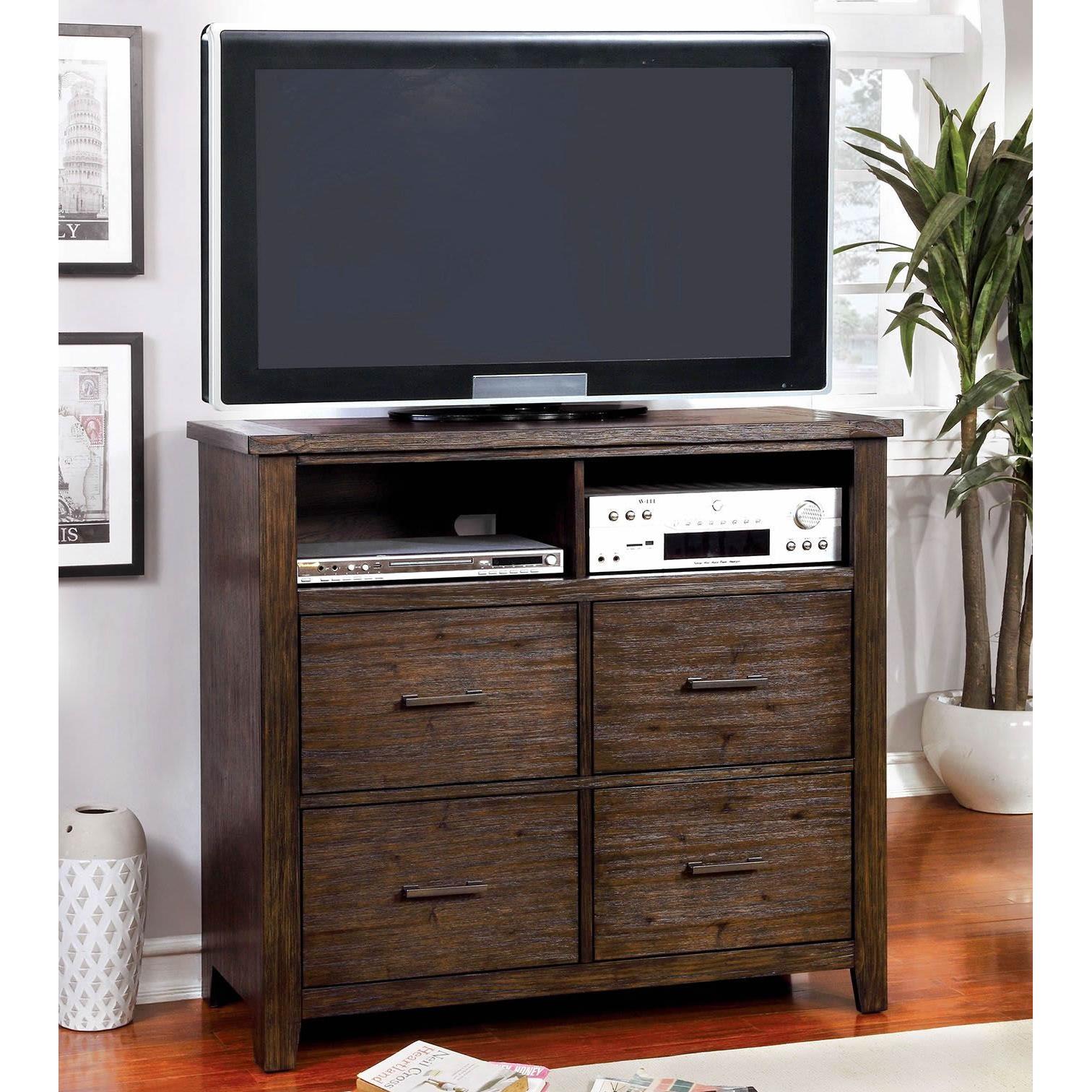  Furniture of America Ribeira 4-Drawer Media Chest CM7252TV IMAGE 3