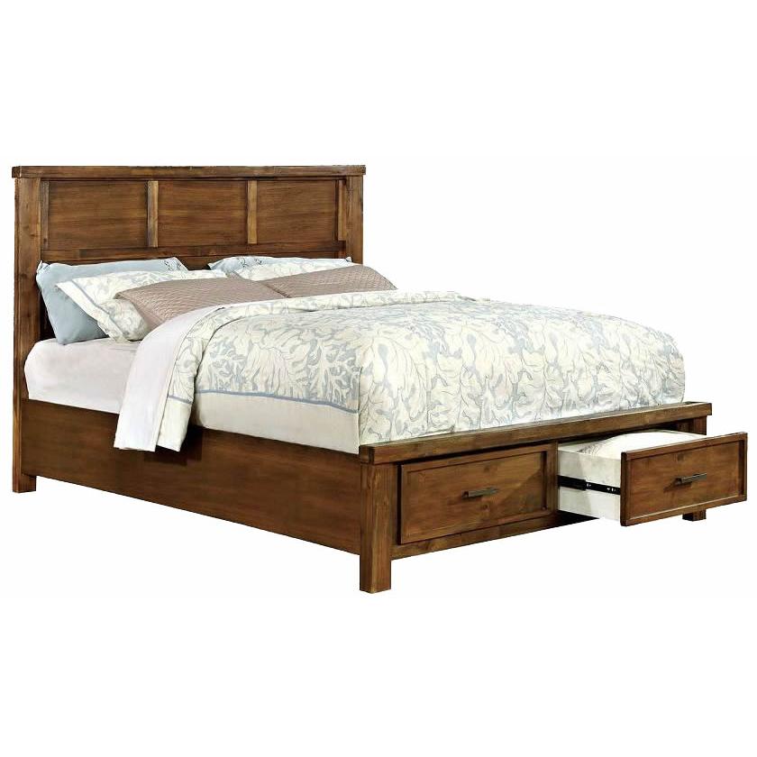  Furniture of America Baddock King Panel Bed with Storage CM7692EK-BED IMAGE 1