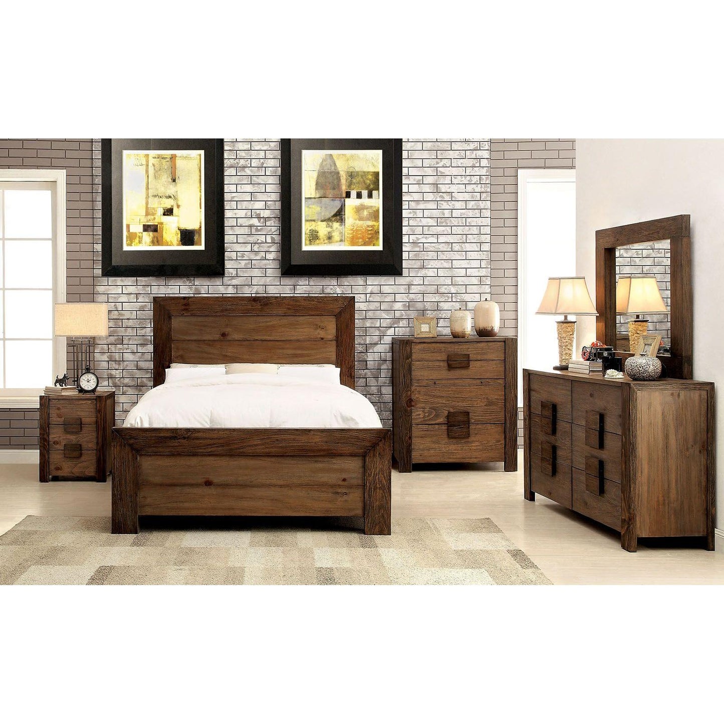  Furniture of America Aveiro Queen Panel Bed CM7627Q-BED IMAGE 2