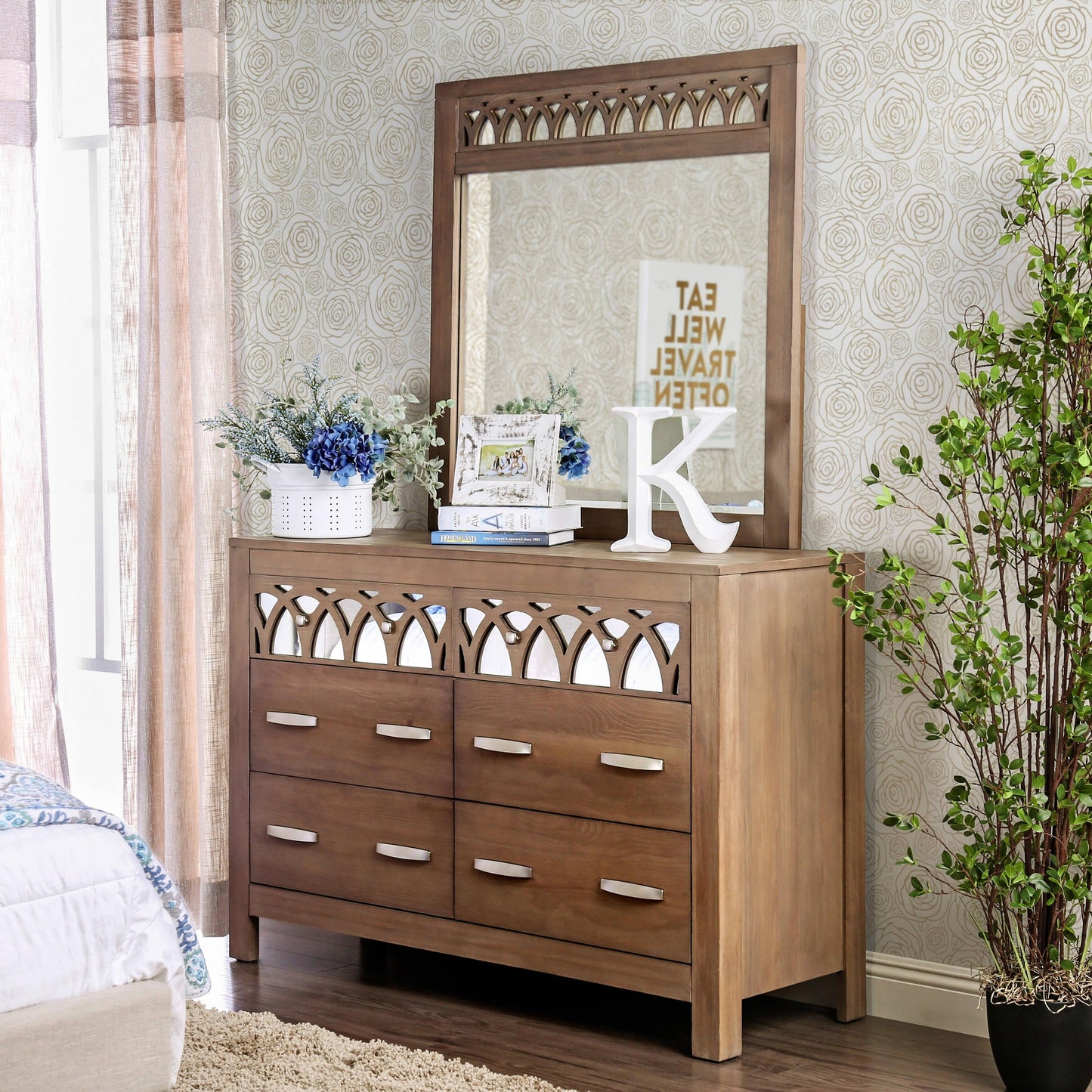  Furniture of America Zaragoza 6-Drawer Dresser CM7585D IMAGE 4