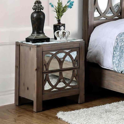  Furniture of America Zaragoza 2-Drawer Nightstand CM7585N IMAGE 2