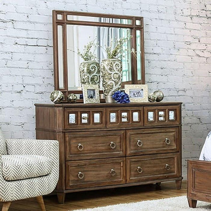  Furniture of America Frontera Dresser Mirror CM7586M IMAGE 4