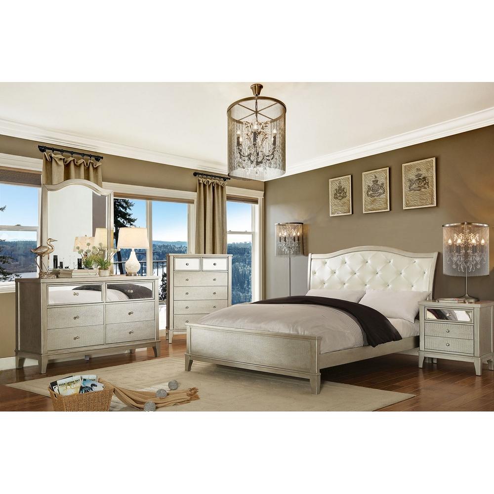  Furniture of America Adeline Full Upholstered Panel Bed CM7282F-BED IMAGE 4