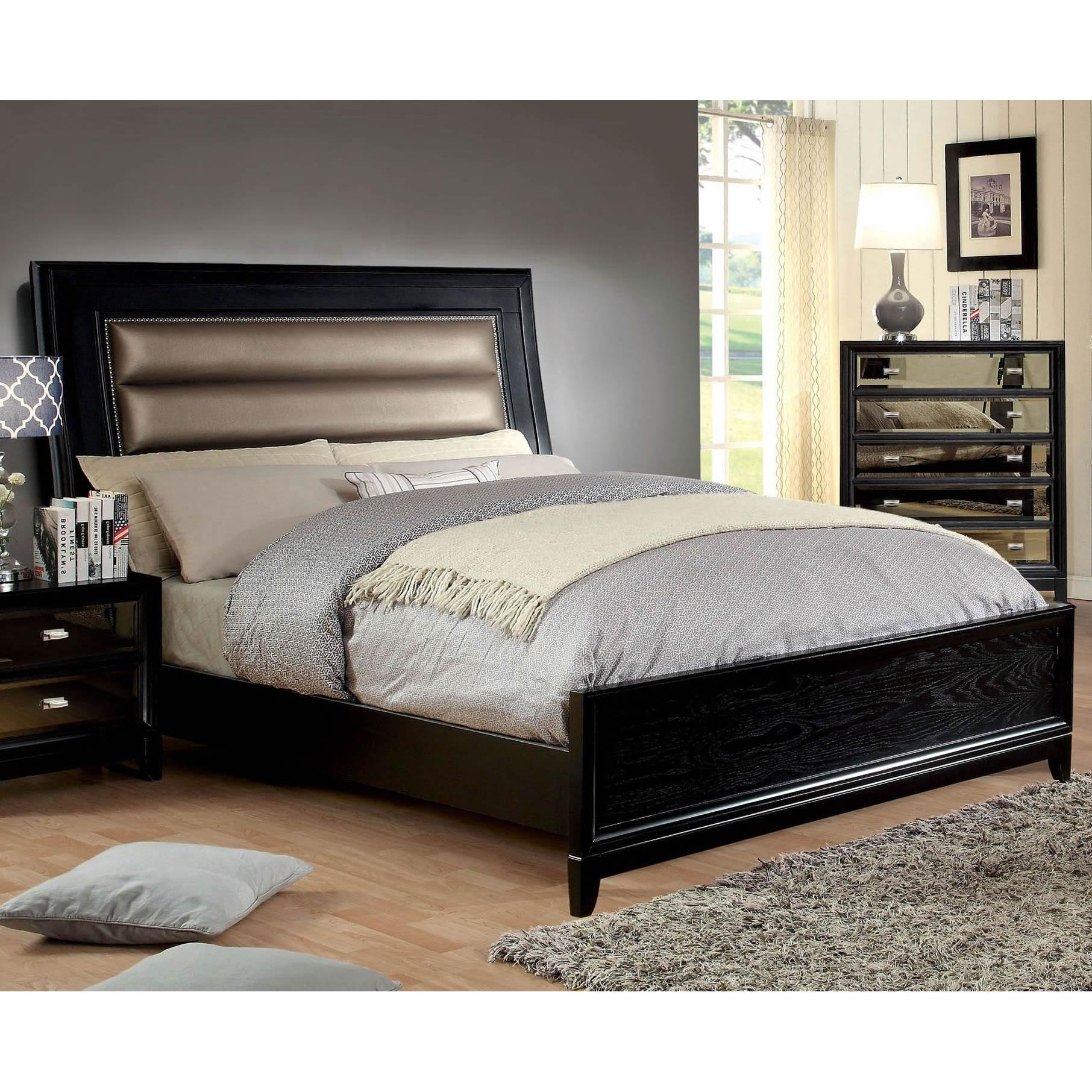  Furniture of America Golva Queen Upholstered Panel Bed CM7295Q-BED IMAGE 1