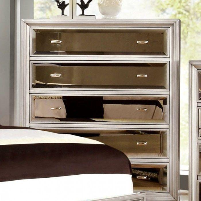  Furniture of America Golva 5-Drawer Chest CM7295SV-C IMAGE 1