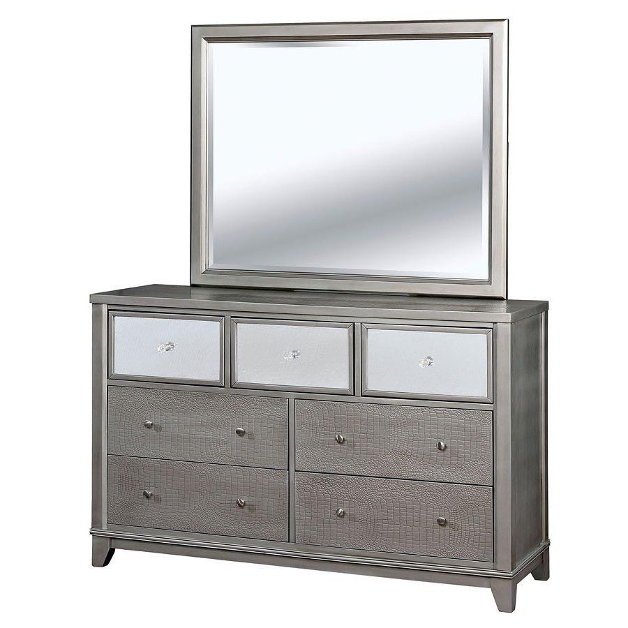  Furniture of America Bryant II Dresser Mirror CM7289SV-M IMAGE 3