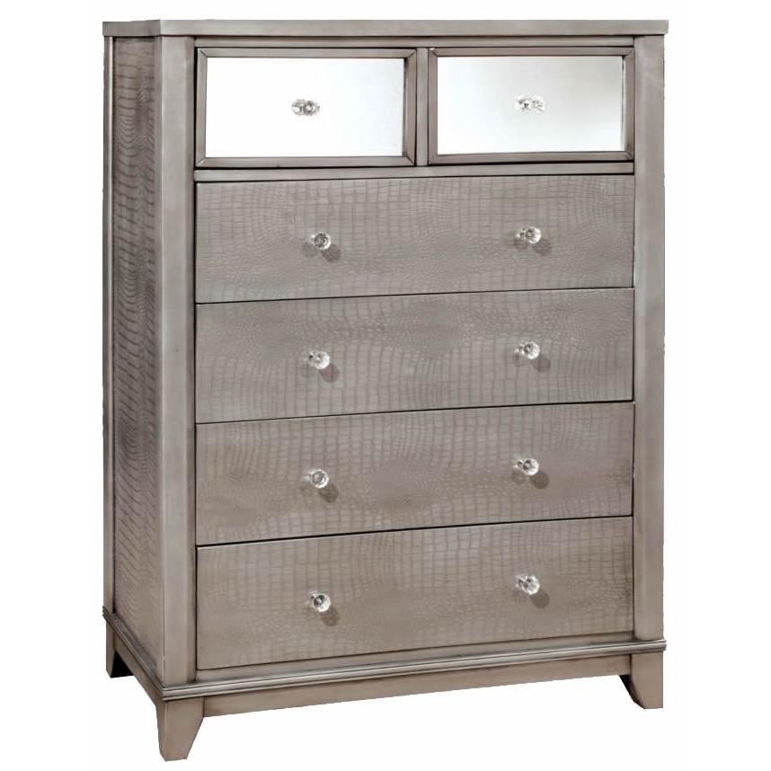  Furniture of America Bryant 6-Drawer Chest CM7288SV-C IMAGE 1