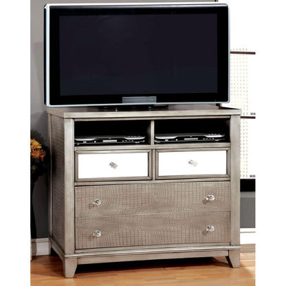  Furniture of America Bryant 4-Drawer Media Chest CM7288SV-TV IMAGE 3