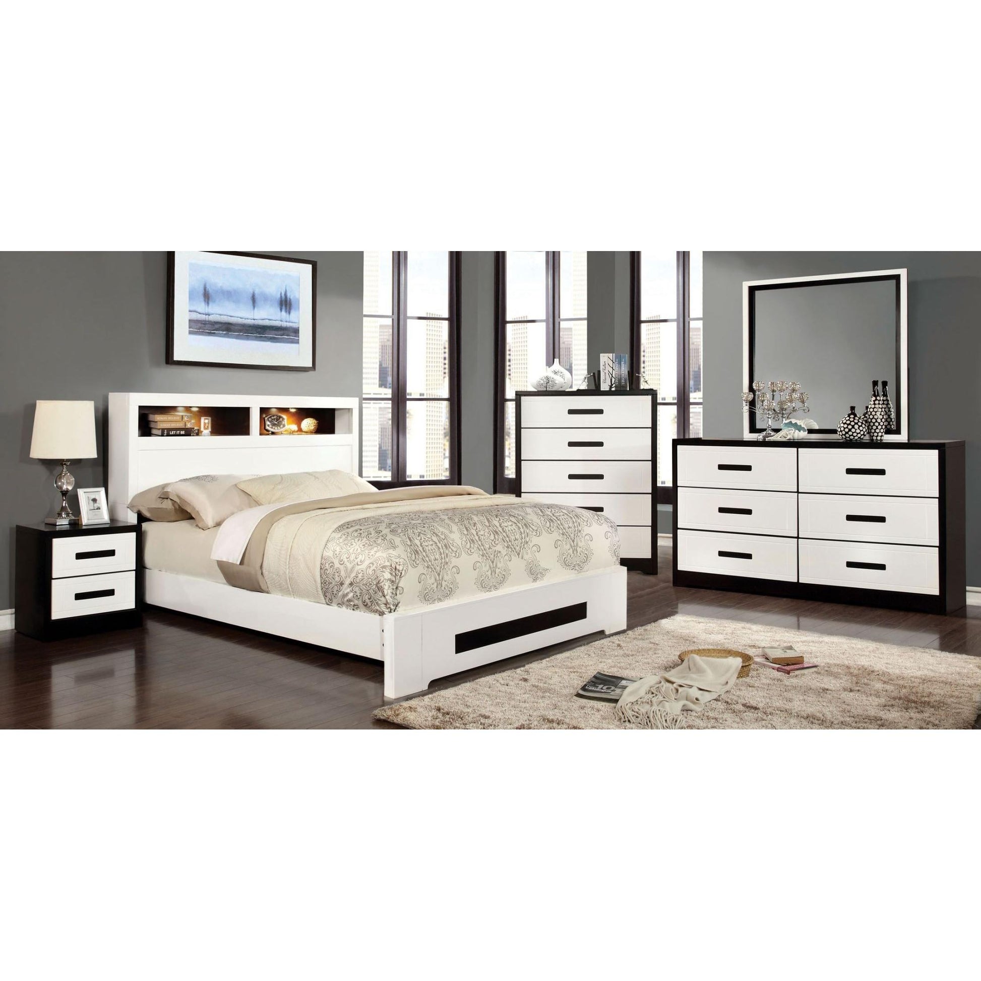  Furniture of America Rutger Full Bookcase Bed CM7297F-BED IMAGE 2