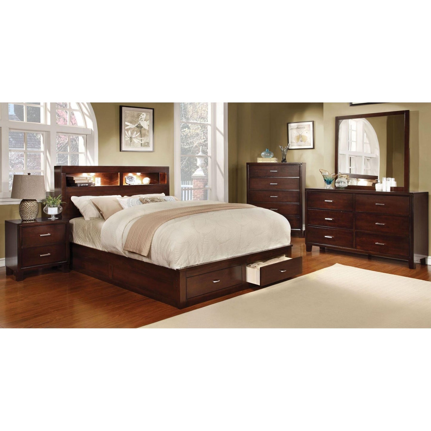  Furniture of America Gerico II 2-Drawer Nightstand CM7068N IMAGE 2