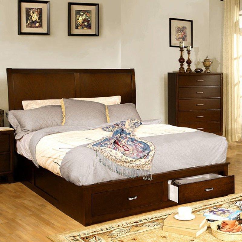  Furniture of America Enrico V California King Storage Platform Bed CM7807CK-BED IMAGE 1