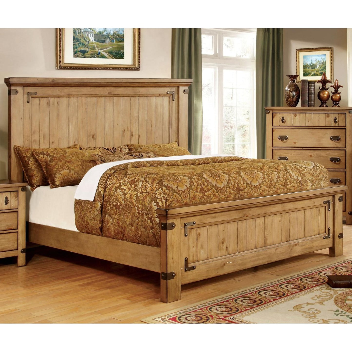  Furniture of America Pioneer CM7449EK King Bed IMAGE 1