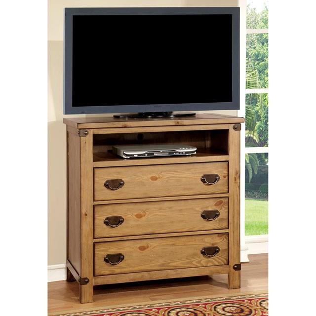 Furniture of America Pioneer 3-Drawer Media Chest CM7449TV IMAGE 3