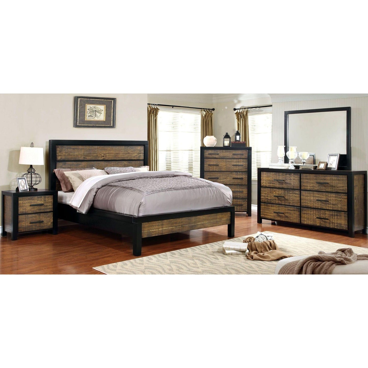  Furniture of America Hamberg 2-Drawer Nightstand CM7693N IMAGE 3