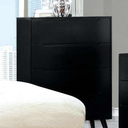 Furniture of America Lennart 4-Drawer Chest CM7386BK-C IMAGE 1