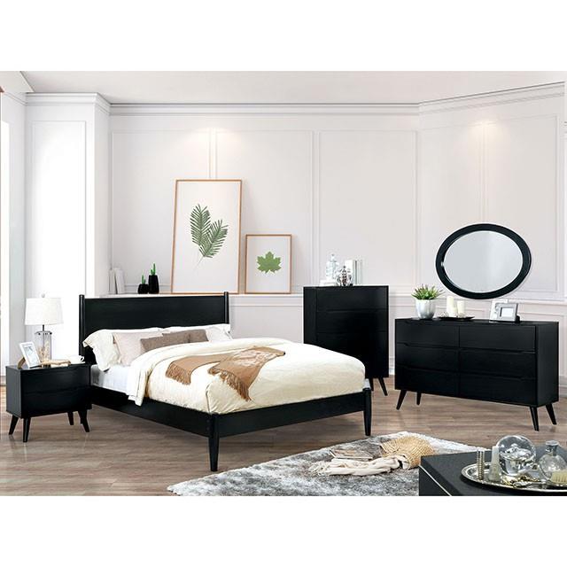 Furniture of America Lennart 4-Drawer Chest CM7386BK-C IMAGE 2