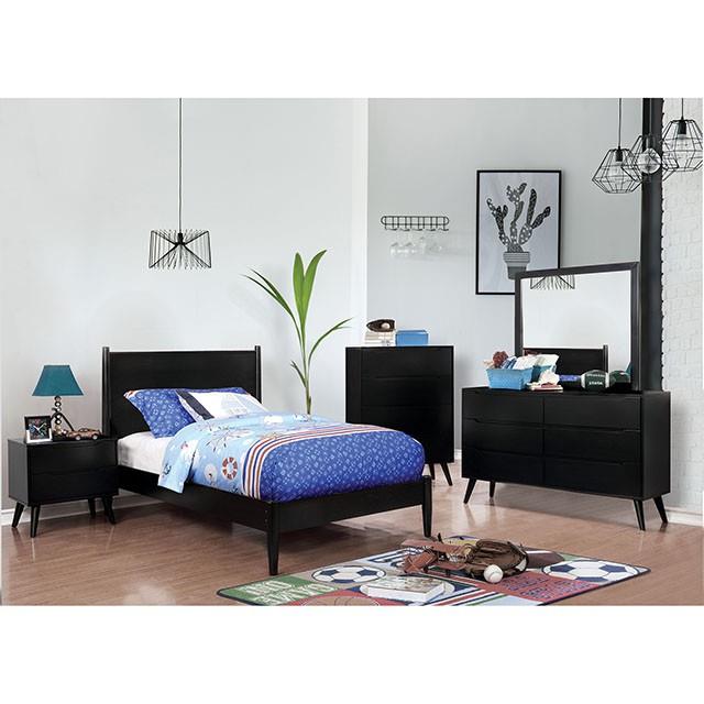 Furniture of America Lennart 4-Drawer Chest CM7386BK-C IMAGE 3
