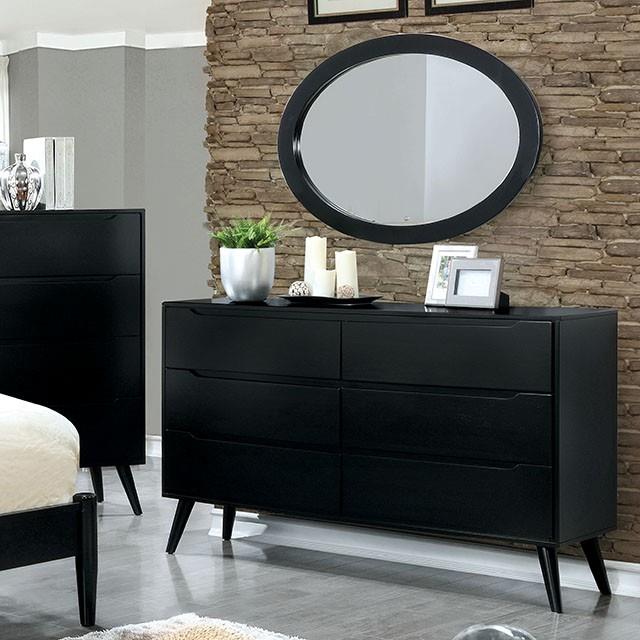 Furniture of America Lennart 6-Drawer Dresser CM7386BK-D IMAGE 1