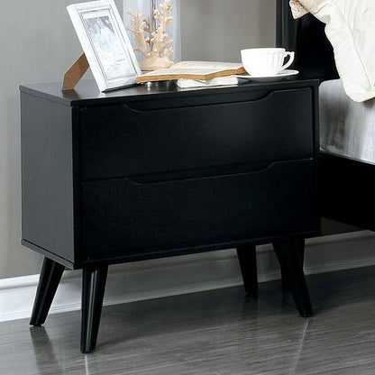 Furniture of America Lennart 2-Drawer Nightstand CM7386BK-N IMAGE 1