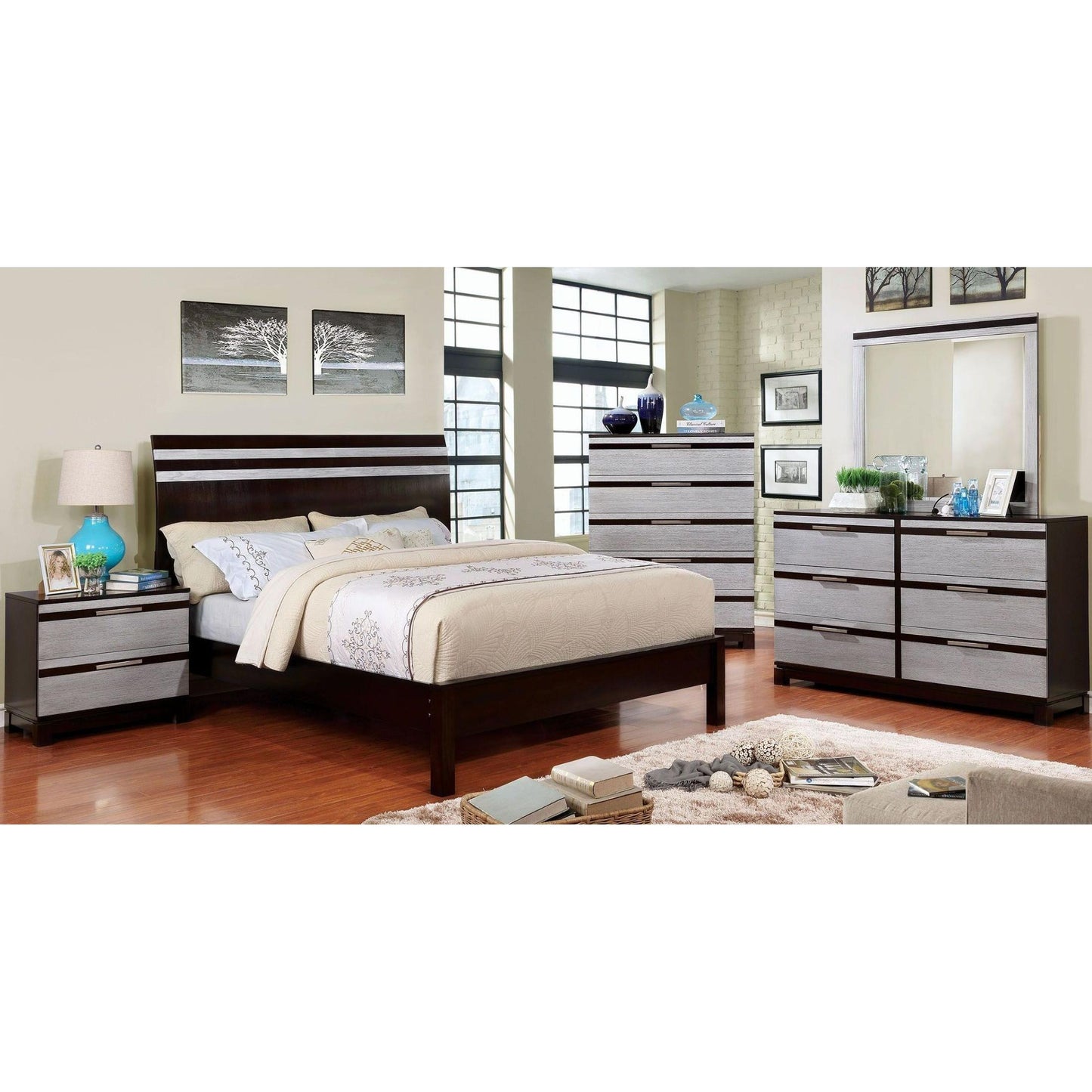  Furniture of America Euclid King Panel Bed CM7205EK-BED IMAGE 4