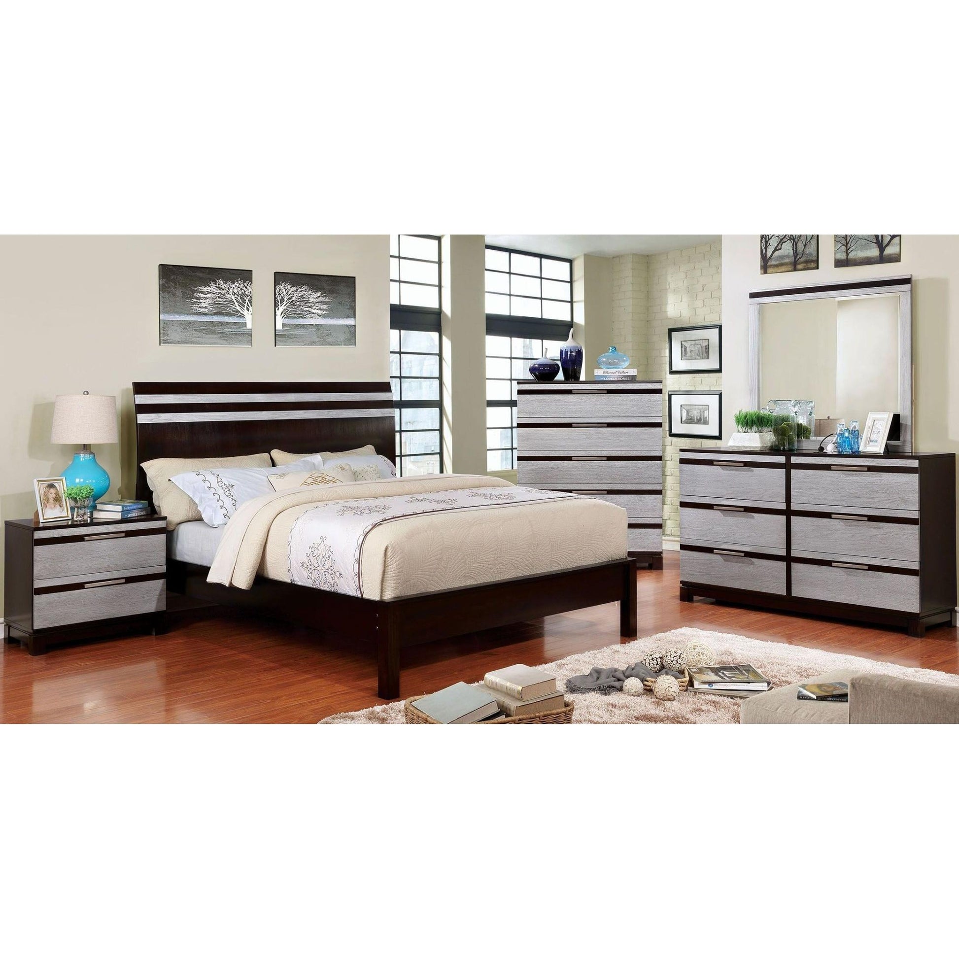  Furniture of America Euclid California King Panel Bed CM7205CK-BED IMAGE 4