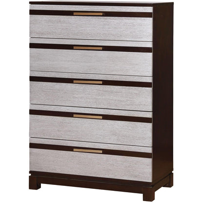  Furniture of America Euclid 5-Drawer Chest CM7206C IMAGE 1