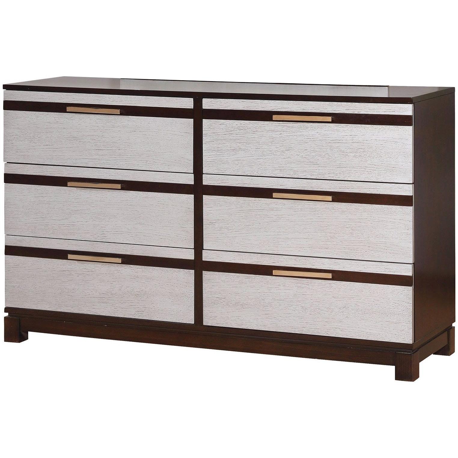  Furniture of America Euclid 6-Drawer Dresser CM7206D IMAGE 1
