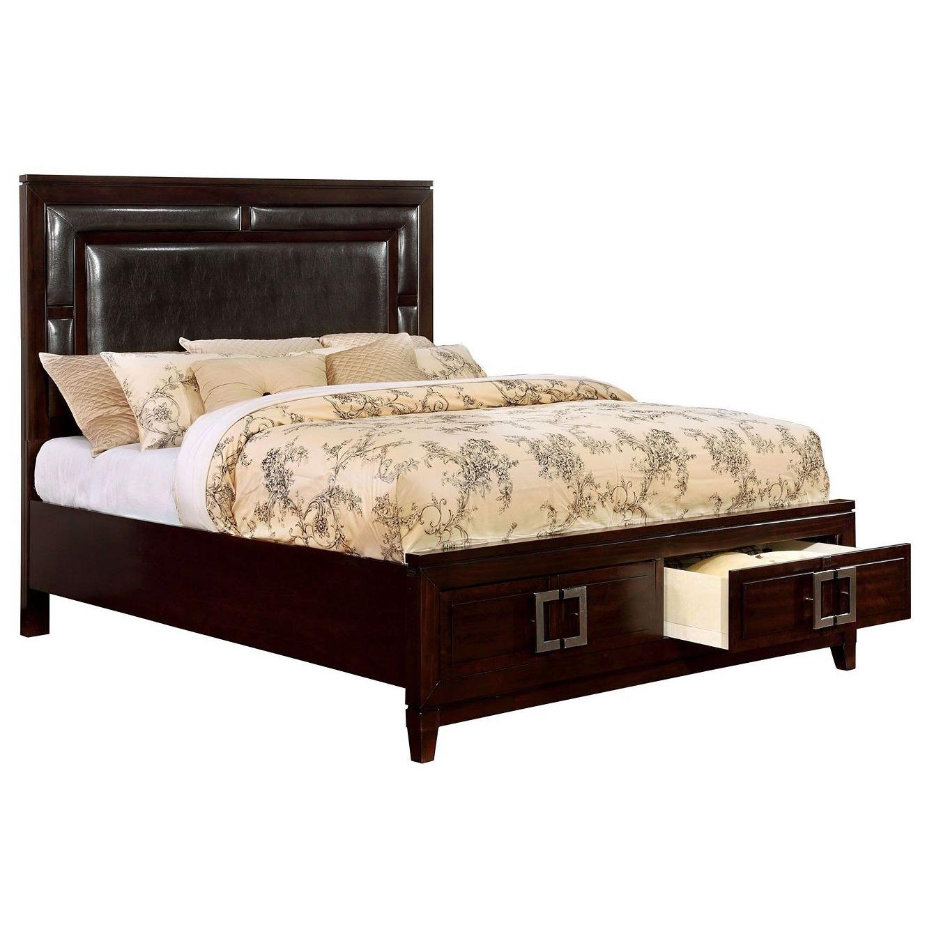  Furniture of America Balfour King Panel Bed with Storage CM7385EK-BED IMAGE 1