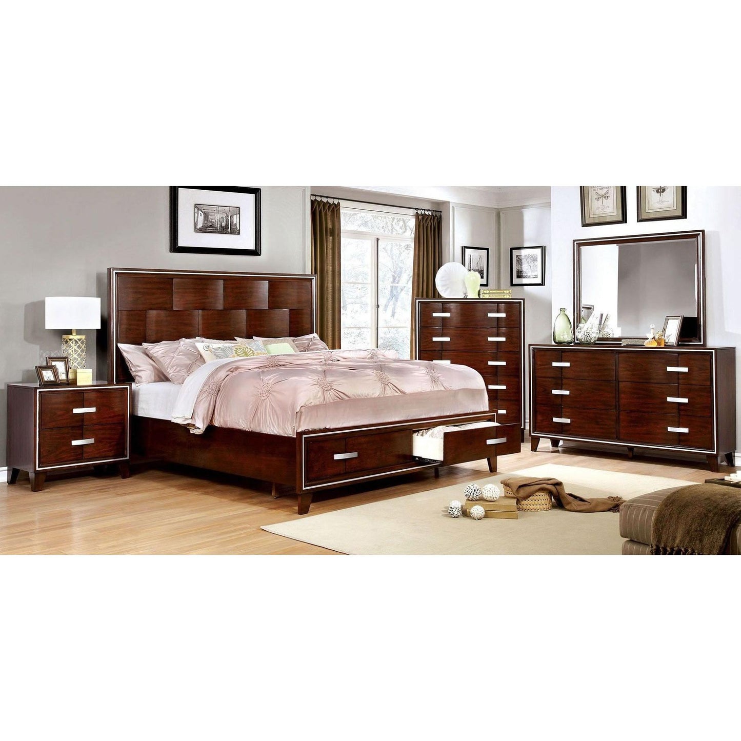  Furniture of America Safire Queen Panel Bed CM7616Q-BED IMAGE 4