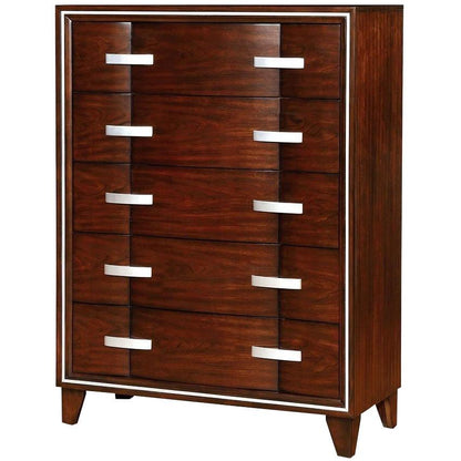  Furniture of America Safire 5-Drawer Chest CM7616C IMAGE 1