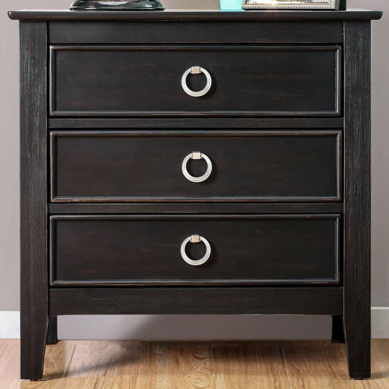  Furniture of America Arabelle 3-Drawer Nightstand CM7481N IMAGE 1