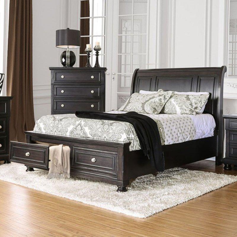  Furniture of America Argusville California King Sleigh Bed with Storage CM7381CK-BED IMAGE 2