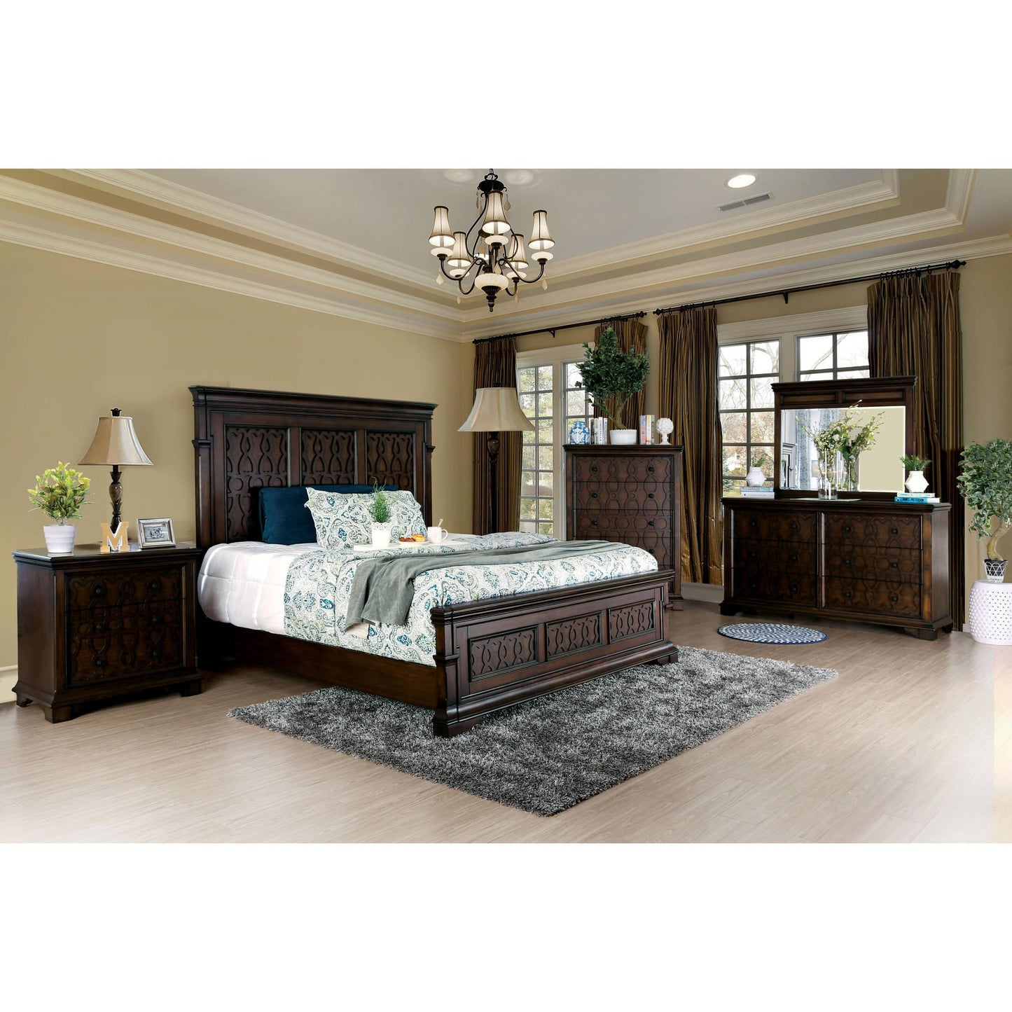  Furniture of America Minerva California King Panel Bed CM7839CK-BED IMAGE 5