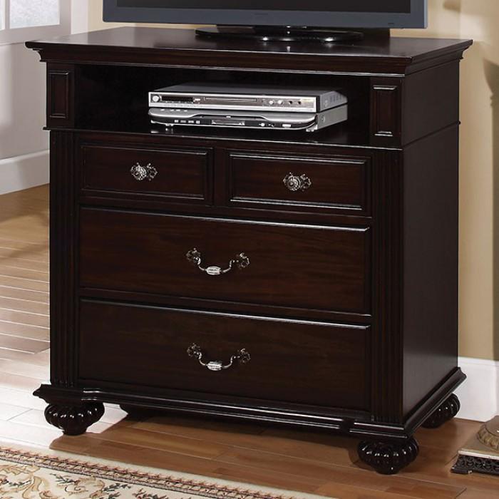  Furniture of America Syracuse 4-Drawer Media Chest CM7129TV IMAGE 1